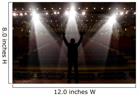 Silhouette Actors Spotlight Wall Decal