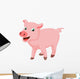 Cute Pig Cartoon Wall Decal