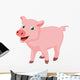 Cute Pig Cartoon Wall Decal