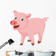 Cute Pig Cartoon Wall Decal