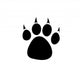 Tiger Paw Footprint Wall Decal