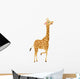 Cute Giraffe Cartoon Wall Decal