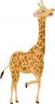 Cute Giraffe Cartoon Wall Decal