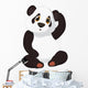 Cute Panda Cartoon Wall Decal