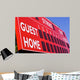 Red Baseball Scoreboard Cropped Wall Decal