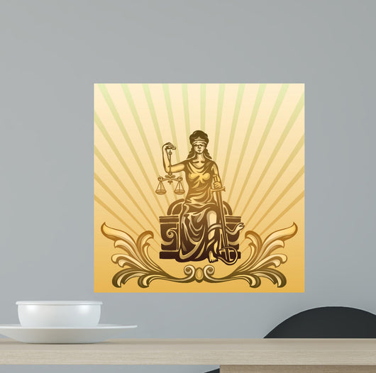 Femida Vector Illustration Wall Decal