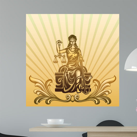 Femida Vector Illustration Wall Decal