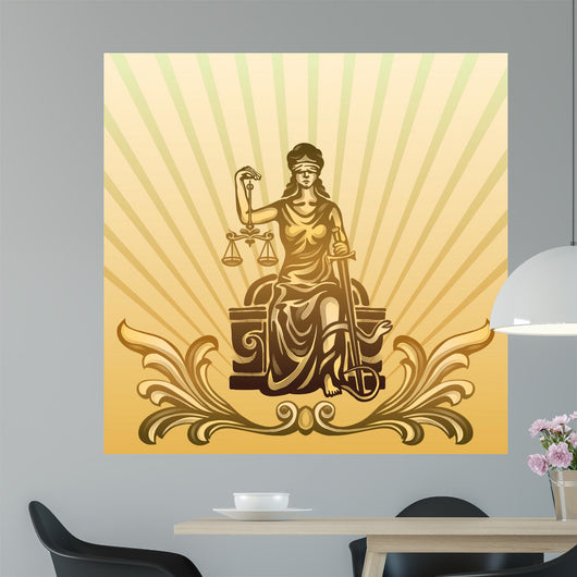 Femida Vector Illustration Wall Decal