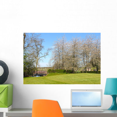 Golf Course Wall Decal shown on a wall