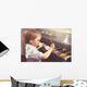 Young Boy Painting Piano Wall Decal