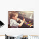 Young Boy Painting Piano Wall Decal