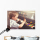 Young Boy Painting Piano Wall Decal
