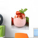 Yogurt Strawberry Wall Decal
