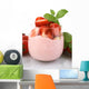 Yogurt Strawberry Wall Decal
