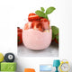 Yogurt Strawberry Wall Decal