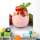 Yogurt Strawberry Wall Decal