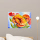 Watercolor Painting Bouquet Poppies Wall Decal