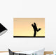 Silhouette Happy Young Couple Wall Decal Design 1