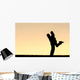 Silhouette Happy Young Couple Wall Decal Design 1