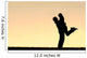 Silhouette Happy Young Couple Wall Decal Design 1
