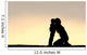 Silhouette Young Mother Hugging Wall Decal