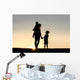 Silhouette Mother and Young Wall Decal