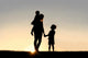 Silhouette Mother and Young Wall Decal