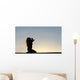 Silhouette Woman Kneeling Prayer Wall Decal Design 2