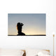 Silhouette Woman Kneeling Prayer Wall Decal Design 2