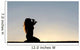 Silhouette Woman Kneeling Prayer Wall Decal Design 2