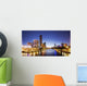 Panorama Downtown Melbourne Night Wall Decal