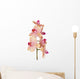 Branch Orchid Flowers White Wall Decal Design 3