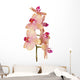 Branch Orchid Flowers White Wall Decal Design 3