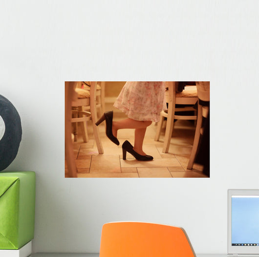 Legs Girl Playing with Wall Decal