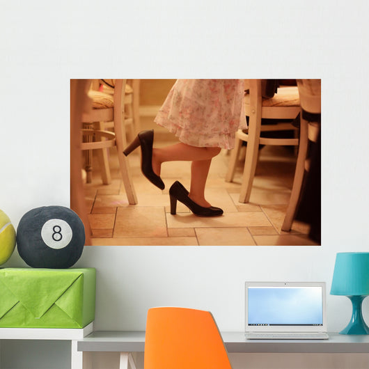 Legs Girl Playing with Wall Decal