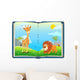 Book about Jungle Animals Wall Decal