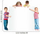 Kids with White Banner Wall Decal