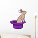 Rabbit Hat Wall Decal