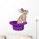 Rabbit Hat Wall Decal