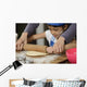 Mother Teaching Her Daughter Wall Decal
