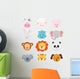 Animal Faces Wall Stickers Wall Decal