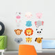 Animal Faces Wall Stickers Wall Decal