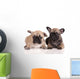 Two French Bulldog Puppies Wall Decal