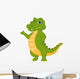 Happy Crocodile Cartoon Wall Decal