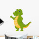 Happy Crocodile Cartoon Wall Decal