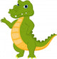 Happy Crocodile Cartoon Wall Decal