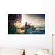 Woman with Kayak Wall Decal Design 2