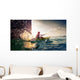 Woman with Kayak Wall Decal Design 2