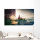 Woman with Kayak Wall Decal Design 2