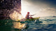 Woman with Kayak Wall Decal Design 2